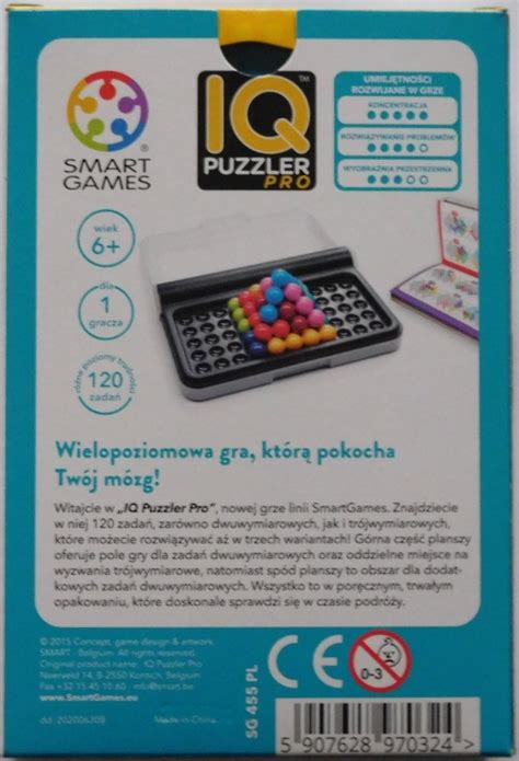 Smart Games Iq Puzzler Pro Gra Logiczna Zada Gra Edukacyjna Dla Dzieci