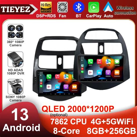 9 QLED Android 13 Car Radio For Chevrolet Spark Beat Matiz Creative