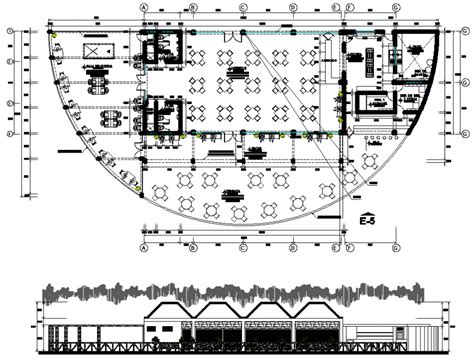 Cafeteria Plan with Detailed DWG File