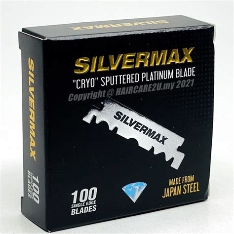 Euromax Silvermax Platinum Coated Single Edge Razor Blades Pcs