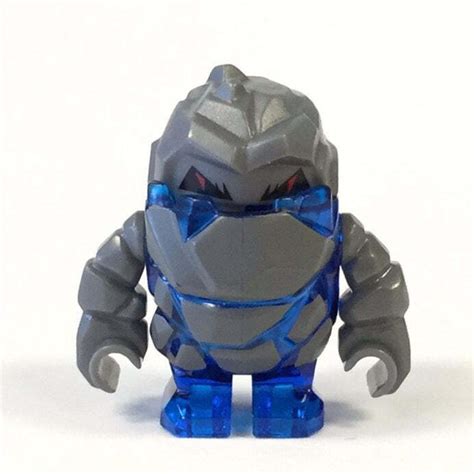 Lego Power Miners Rock Monster Glaciator Minifigure Trans Dark Blue