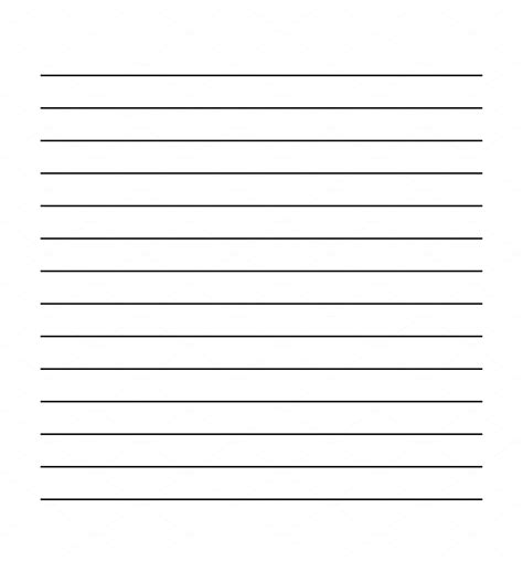 Blank white sheet with lines. Empty | Decorative Illustrations ...