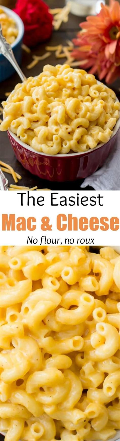 Easy Macaroni And Cheese Made Without Flour Or Roux Sugar Spun Run Easy Macaroni Easy Mac