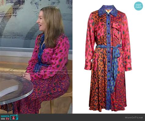 WornOnTV Mixed Print Shirtdress On Today Clothes And Wardrobe From TV