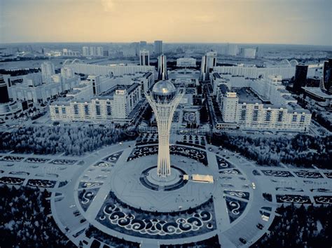 Nur Sultan Kazakhstan Qazaqstan July Beautiful Panoramic