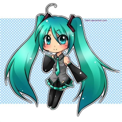 Hatsune Miku chibi by Drieth on DeviantArt