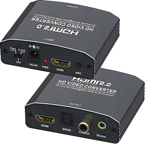 Extractor Hdmi Hdmi Audio Spdif R L Rca Return Konwerter Hdmi