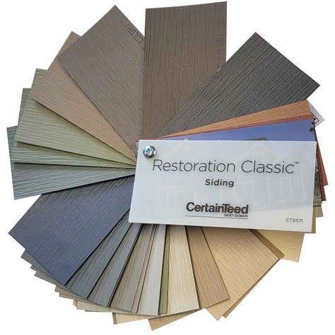 Certainteed Restoration Classic Vinyl Siding Color Sample Swatch