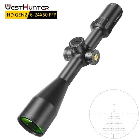 WestHunter HD Gen2 6 24x50 FFP Hunting Scopes First Focal Plane Long