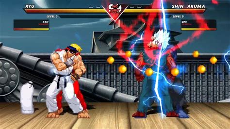 Ryu Ice Power Ken Fire Power Vs Shin Akuma Oni Highest Level