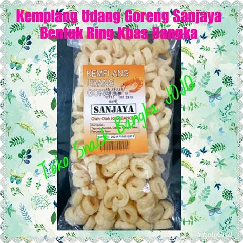 Jual Kerupuk Kemplang Udang Goreng Sanjaya Bentuk Ring Gram Oleh