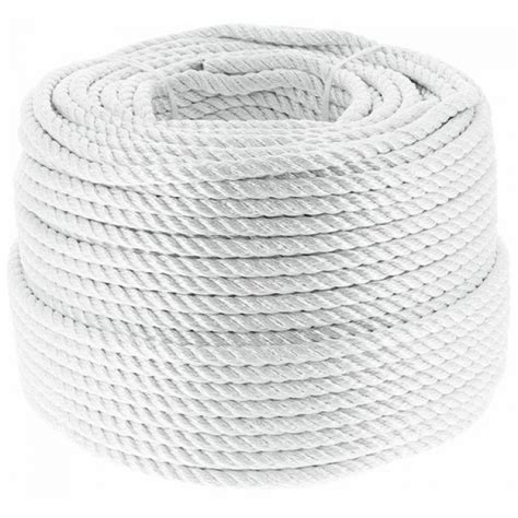 Cordage Polyamide Blanc Imputrescible Et Hydrofuge Longueur M