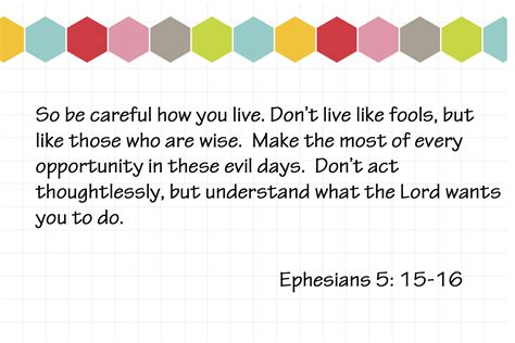 Ephesians 5 15 16