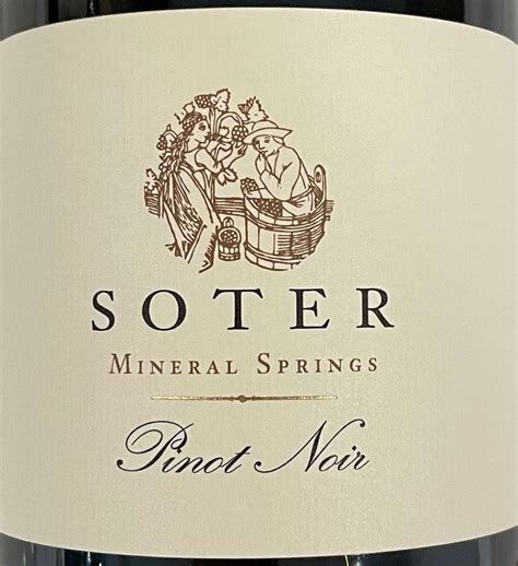 2018 Soter Pinot Noir Mineral Springs White Label USA Oregon