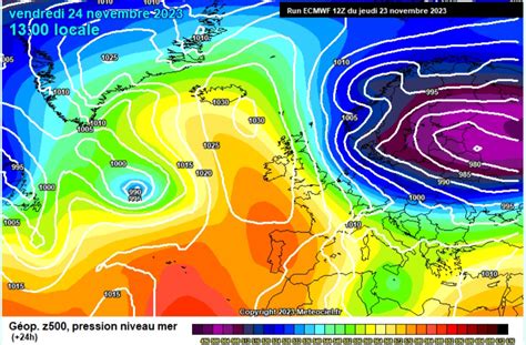 Previsione per venerdì 24 novembre Bpp Meteo