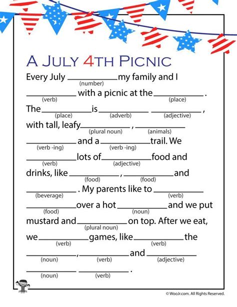 Free Printable Mad Libs For 4th Graders 2023 Printablemadlibs