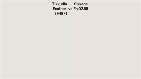 Tikkurila Feather F Vs Sikkens Fn Side By Side Comparison