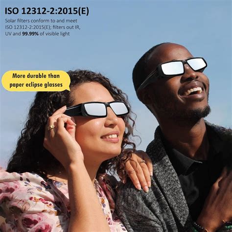 Pack Solar Eclipse Glasses Approved Plastic Eclipse Glasses Iso