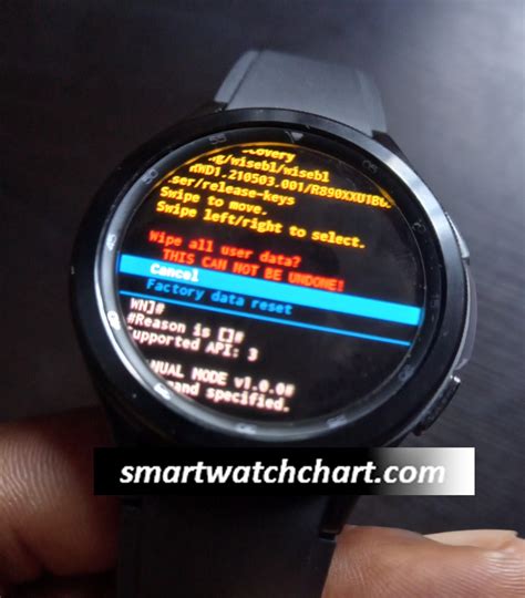 How To Reset Galaxy Watch Soft And Hard Reset Smartwatch Charts