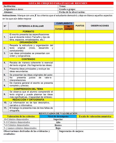 Lista De Cotejo Unidad Pdf Lista De Cotejo Asignatura Unidad Hot Sex