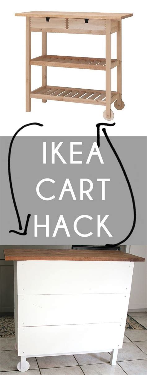 Ikea FÖRHÖJA Kitchen Cart Hack DIY It s Pam Del Ikea kitchen island