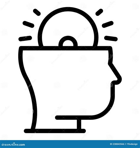 Personality Critical Thinking Icon Outline Vector Think Mind Stock