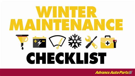 Car maintenance checklist for winter - forkidslity