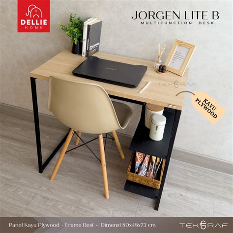 Jual Dellie Home Tekgraf Jorgen Lite B Meja Komputer Kerja Kantor