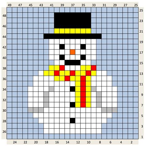 Printable Free Snowman Cross Stitch Patterns Printable Online