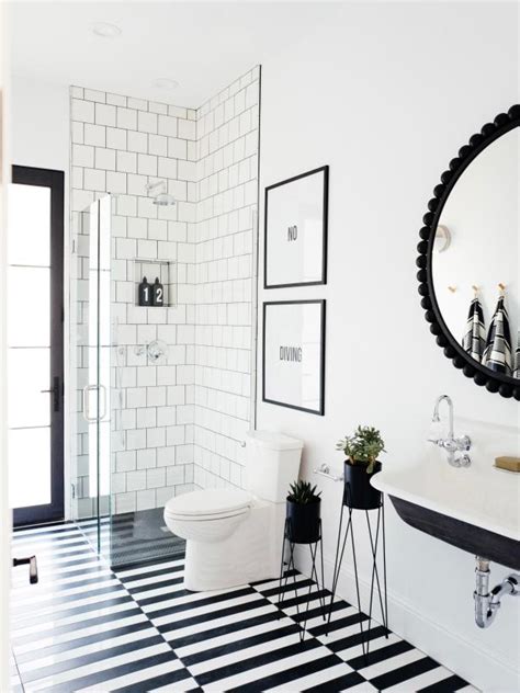 White And Black Bathroom Tile Ideas – Everything Bathroom