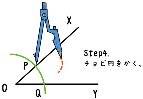 基本の作図5ステップでわかる角の二等分線の書き方 tomo