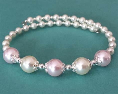 Pearl Bracelet Swarovski Pearl Bracelet Braided Pearl Etsy Pulsera De Perlas Brazalete De