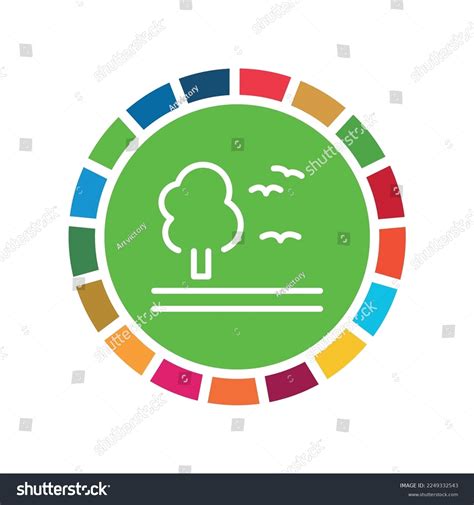 Life On Land Sdg Icon Corporate Stock Vector Royalty Free