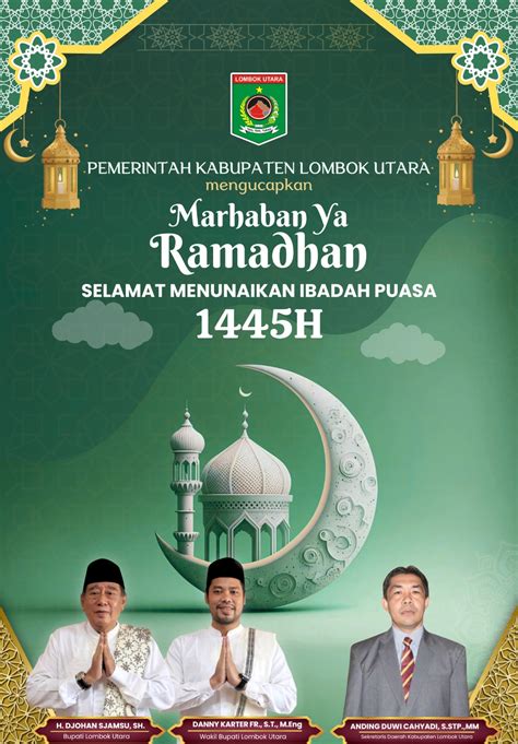 Perintah Kabupaten Lombok Utara Mengucapkan Marhaban Ya Ramadhan