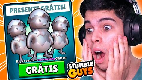 A NOVA SKIN GRÁTIS NO STUMBLE GUYS YouTube