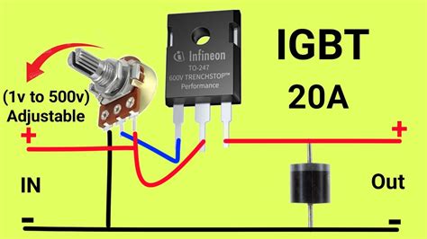 Igbt Adjustable Voltage Regulator And More Electronic Projects Youtube