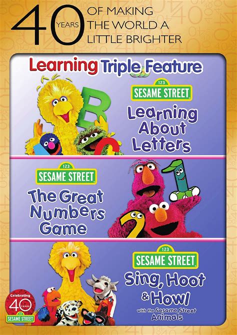 Amazon.com: Sesame Street: Learning Triple Feature (Learning About ...