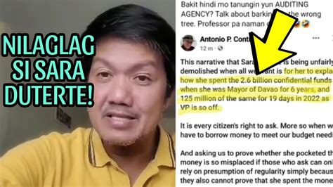 Nilaglag Na Si Sara Duterte Yari Youtube