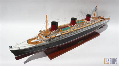 Ss Normandie Ship Model 40 Ss Normandie Model Ship Etsy