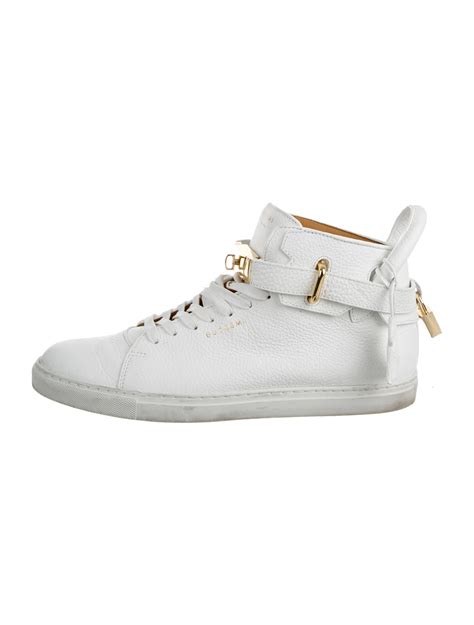 Buscemi Leather High-Top Sneakers - Shoes - BSI20034 | The RealReal