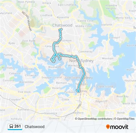 261 Route Schedules Stops And Maps Chatswood Updated