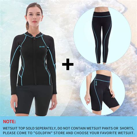 Goldfin Womens Wetsuit Top 2mm Neoprene Wetsuit Jacket