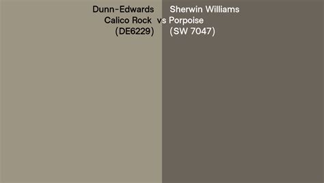 Dunn Edwards Calico Rock De Vs Sherwin Williams Porpoise Sw