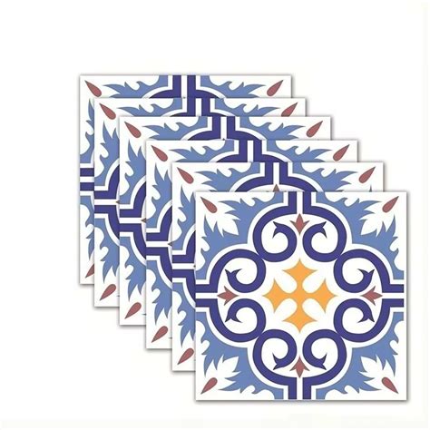 Pcs Lot Morocco Style Colorful Tile Waist Line Wall Sticker Kitchen