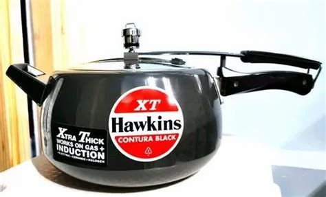 Black Aluminium Hawkins Contura Hard Anodised Xt Pressure Cooker At