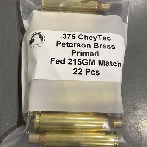 CLEARANCE SALE PRIMED 375 CheyTac Brass 22Pcs Last One CLT Ammo