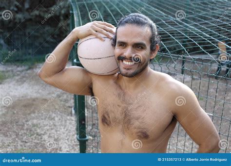 Very Attractive Shirtless Basketball Player Stock Image Image Of