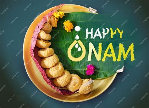 Premium Photo Onam Feast Eating Onasadya In Banana Leaf During The