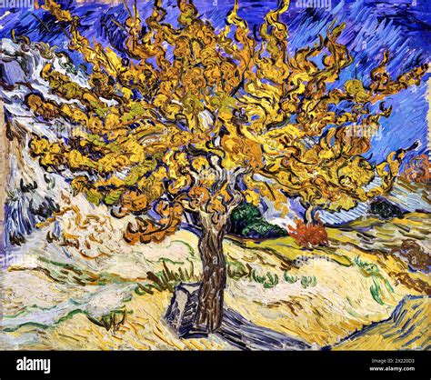 Mulberry Tree 1889 Painting By Artist Gogh Vincent Van 1853 90