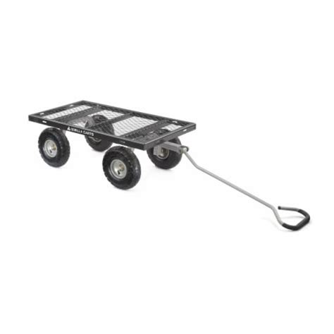 Gorilla Carts Steel Utility Cart Garden Beach Wagon 800 Pound Capacity